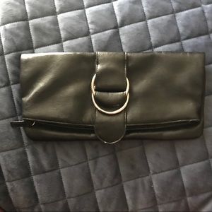 Simple black clutch